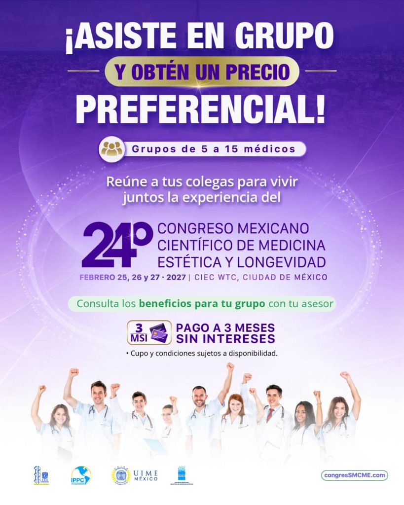 Convocatoria de carteles científicos del 24º Congreso Mexicano Científico de Medicina Estética y Longevidad